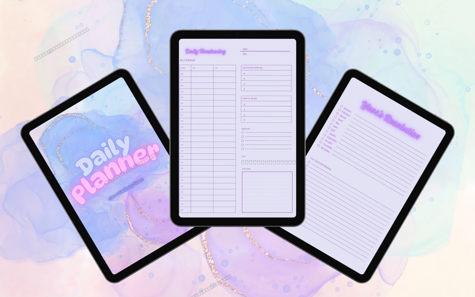 Undated Timeboxing Planner A4 Daily Schedule | Minimalist PDF