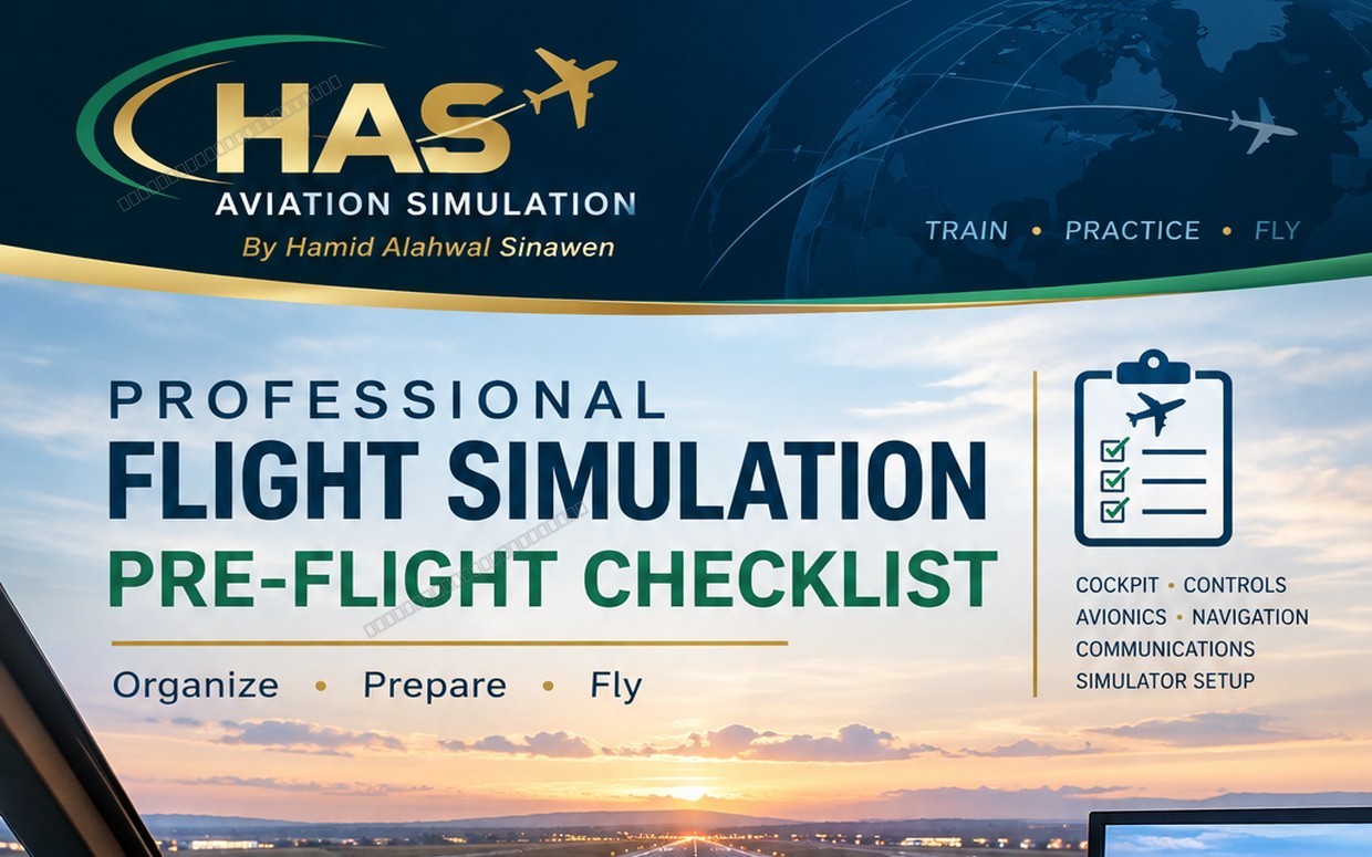 Professional Flight Simulation Pre-Flight Checklist