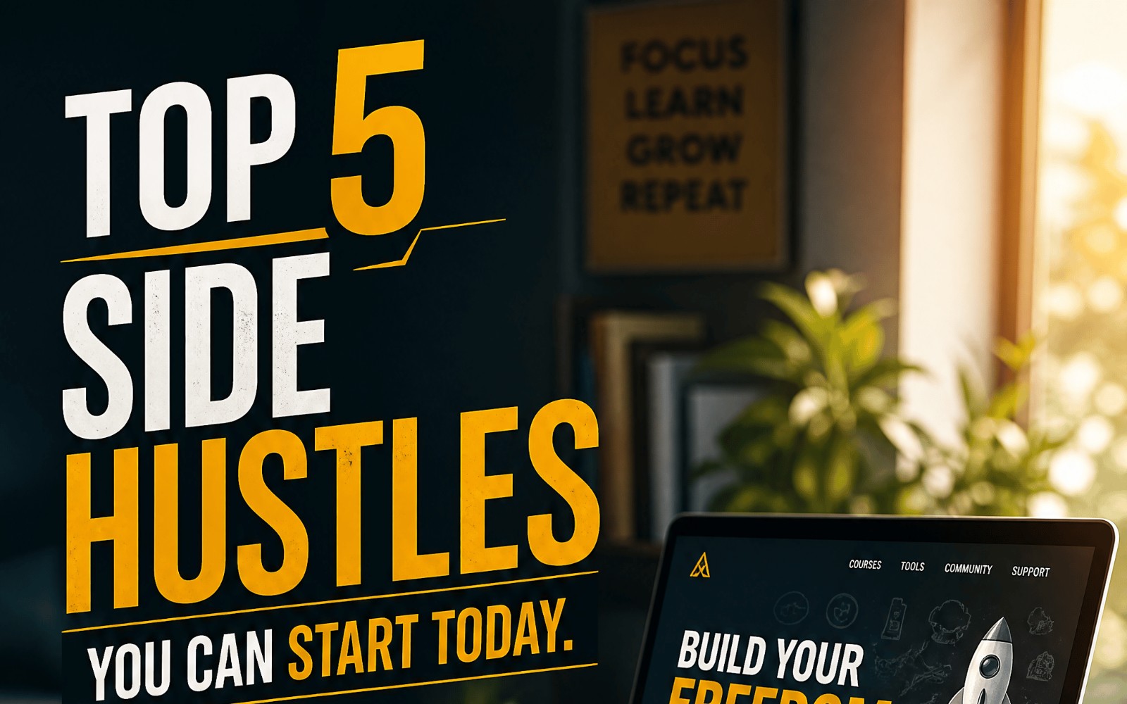 Top 5 Side Hustles - You Can Start Today Video Course