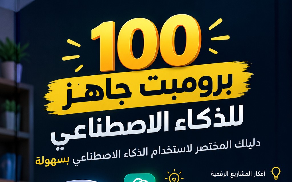 : 100 برومبت جاهز للذكاء الاصطناعي