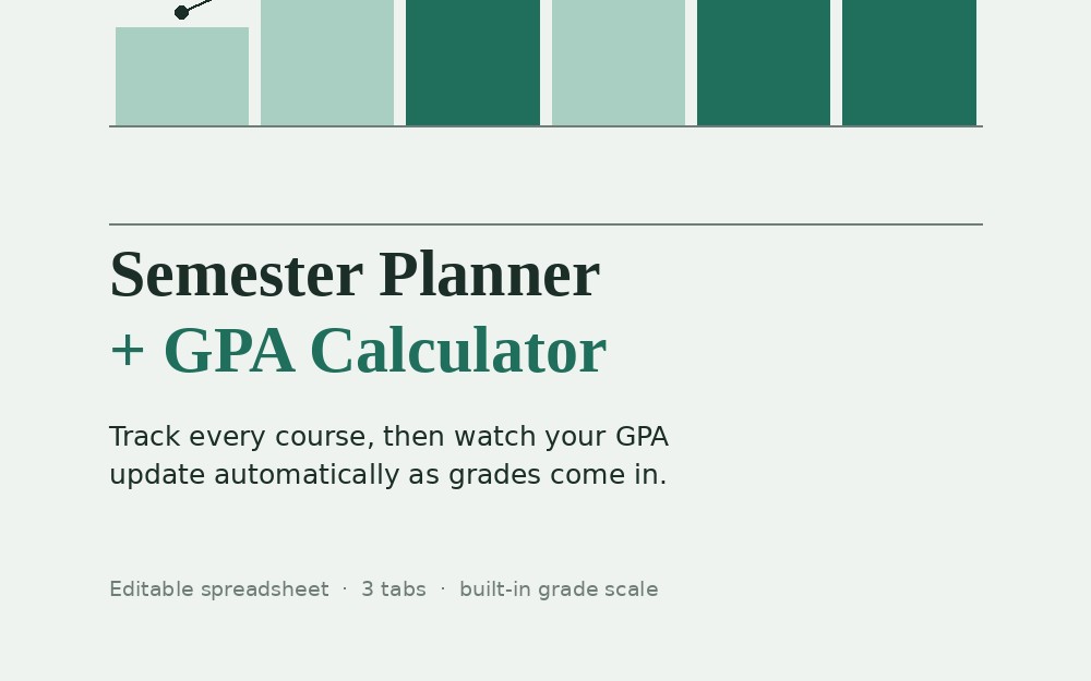 Semester Planner + GPA Calculator: