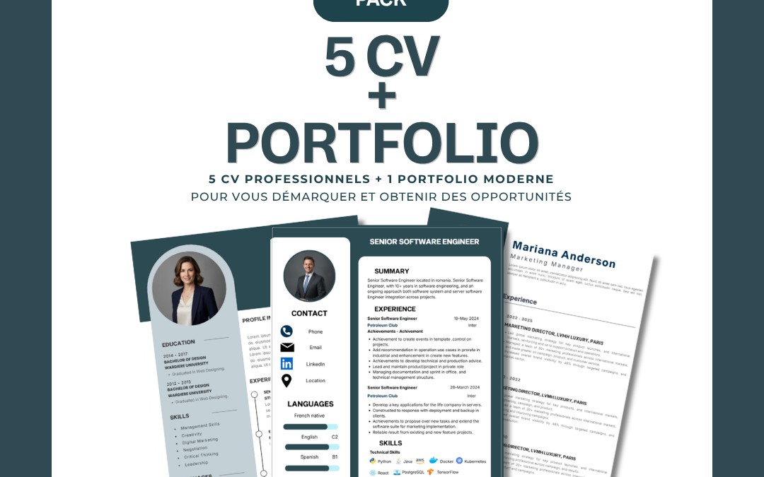 Pack CV + portfolio