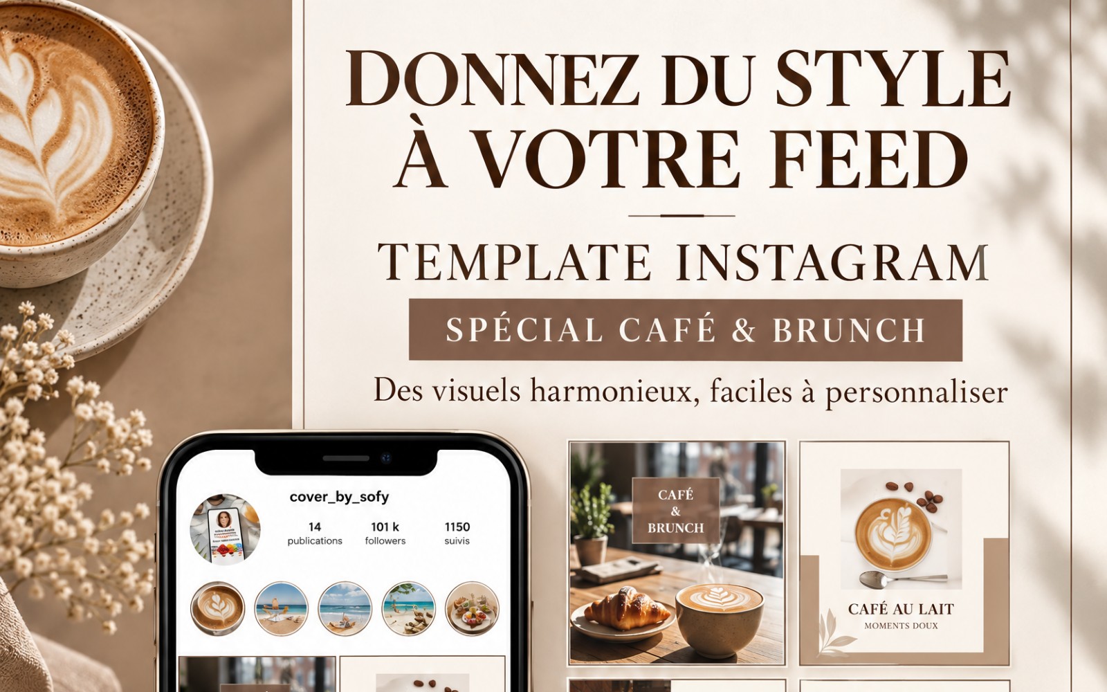 15 instagram template café & brunch
