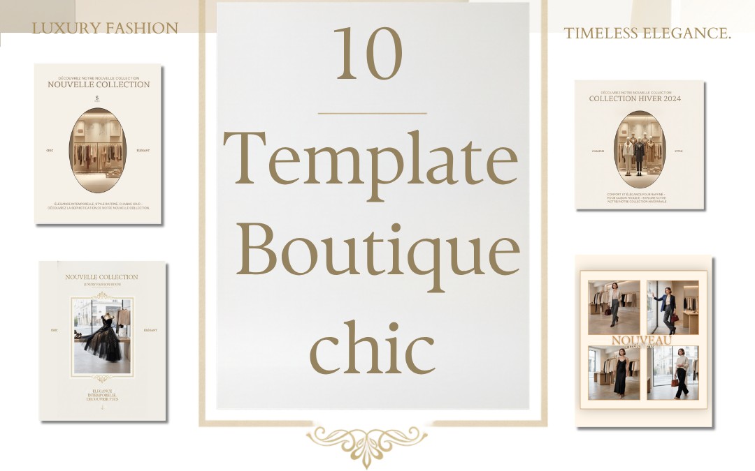 10 template boutique chic