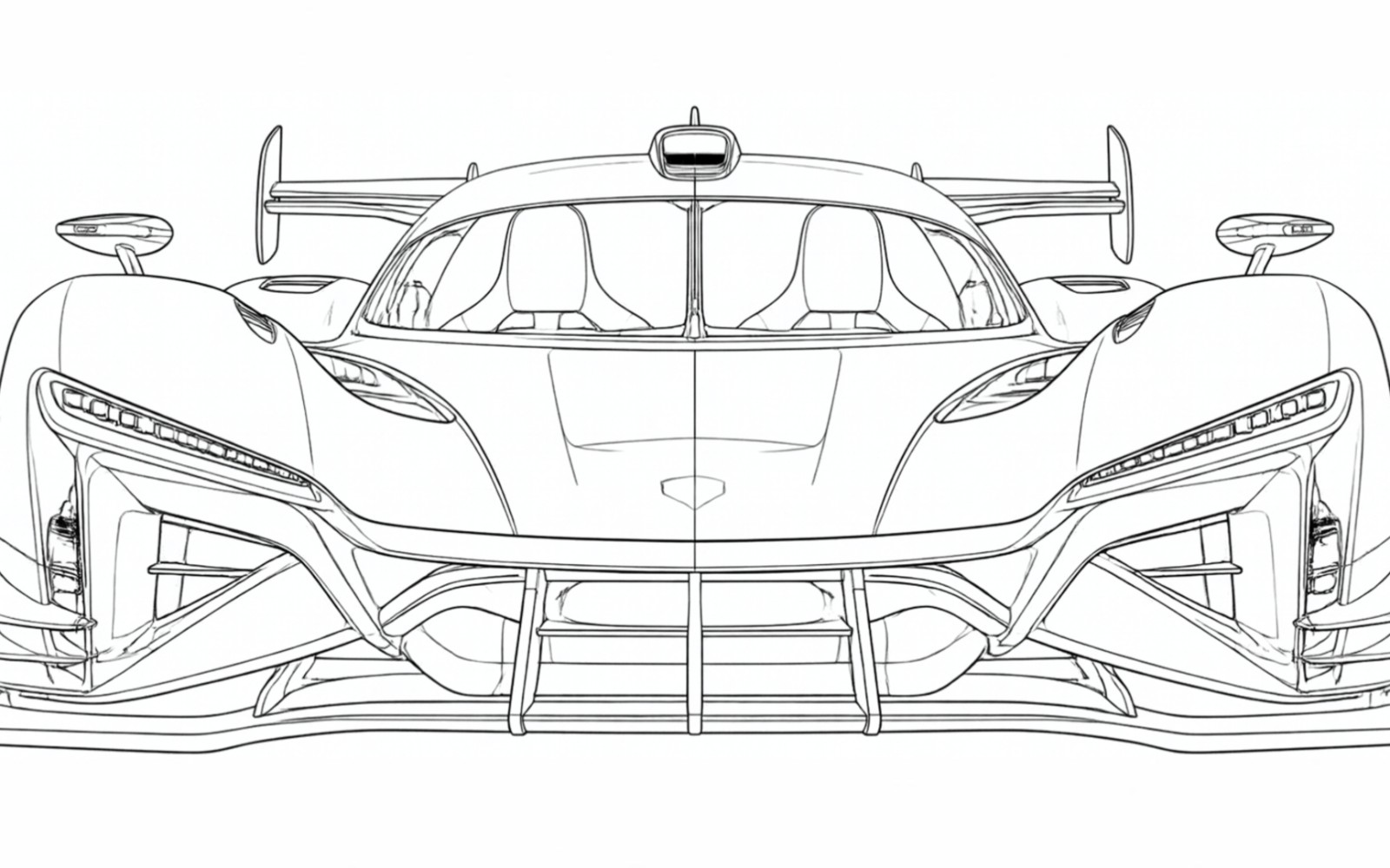 Modern Electric Sports Cars Printable Coloring Book | 12 High-Res 2K PDF Pages