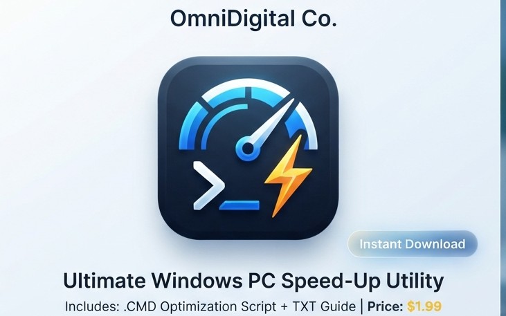 Ultimate Windows PC Speed-Up Utility | Optimization .CMD Script & Guide