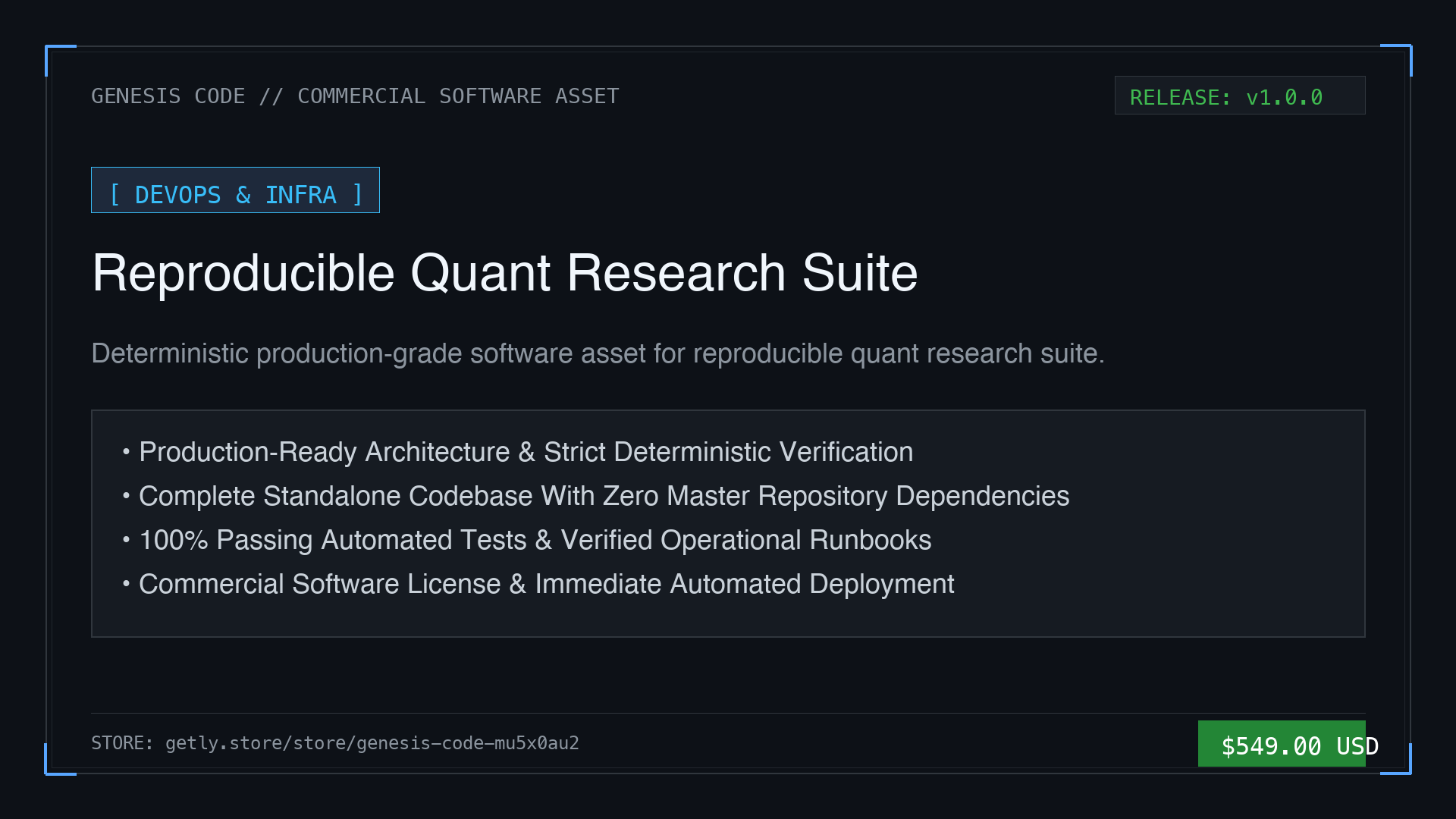 Quantitative Research Problem Examples Reproducible Quant Research Suite | Getly