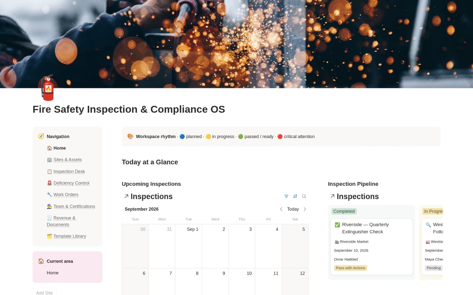 Fire Safety Inspection & Compliance OS