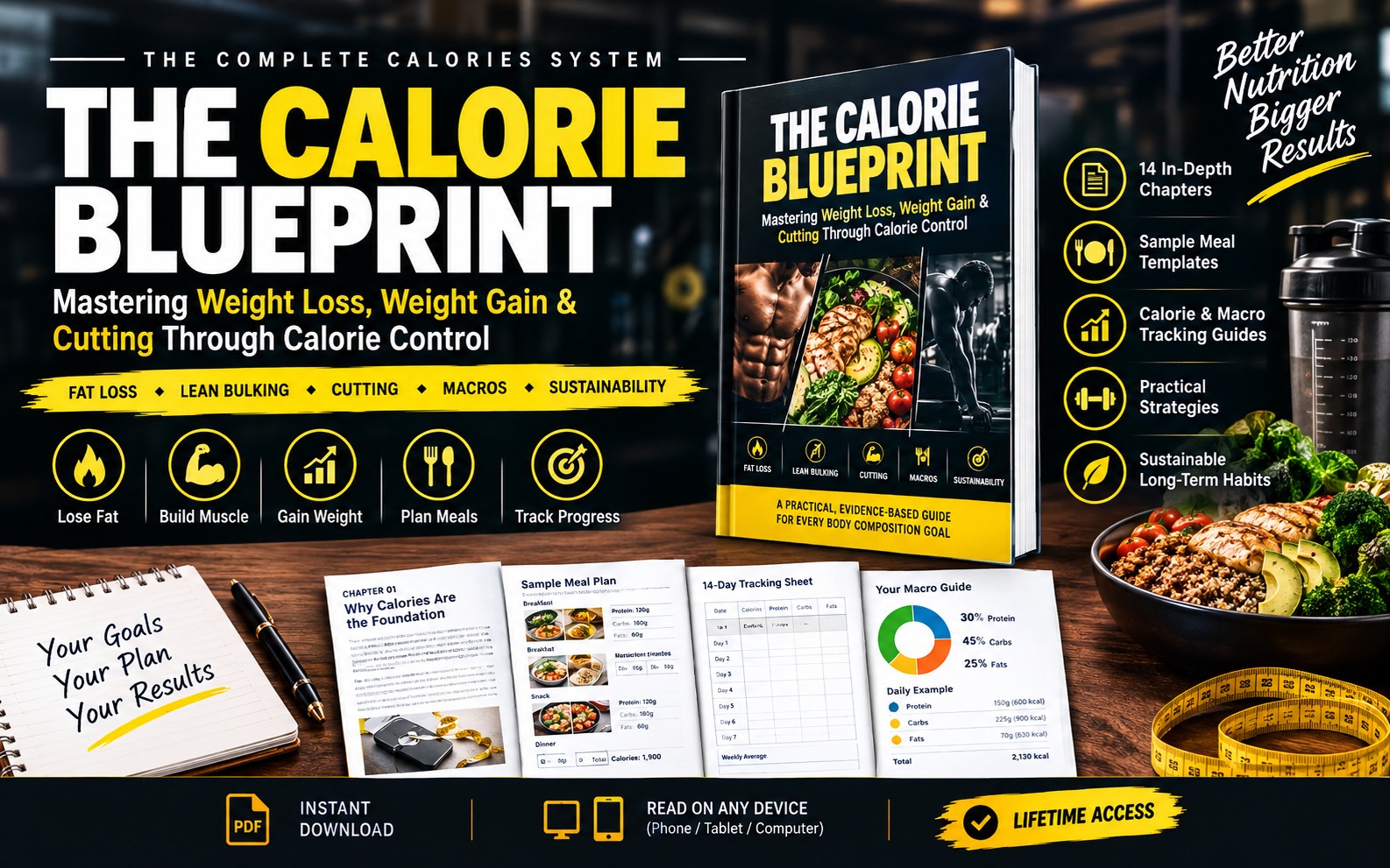 The Calorie Blueprint: The Complete Guide to Calories, Macros, Fat Loss & Muscle Gain