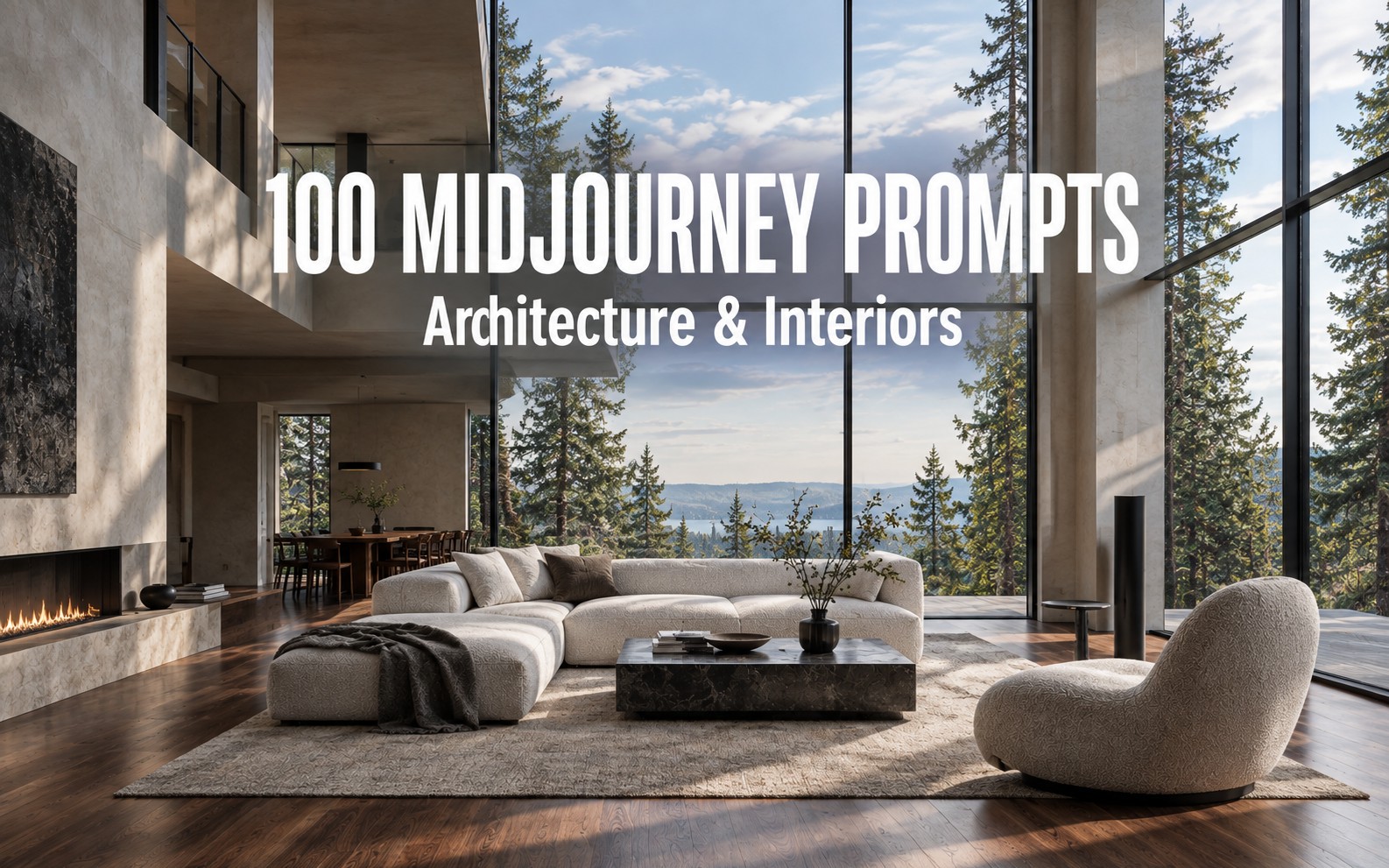 100 Midjourney Prompts — Architecture & Interiors