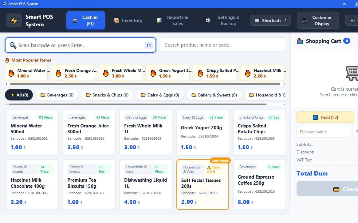 Smart POS System – Desktop Point of Sale Software