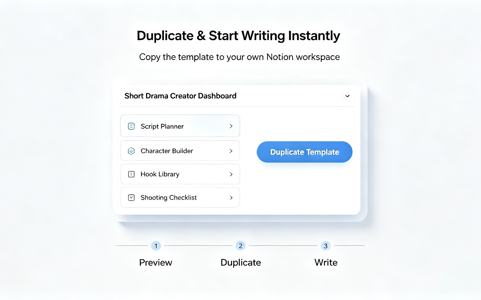 Short Drama Script Creator | All-In-One Notion Template