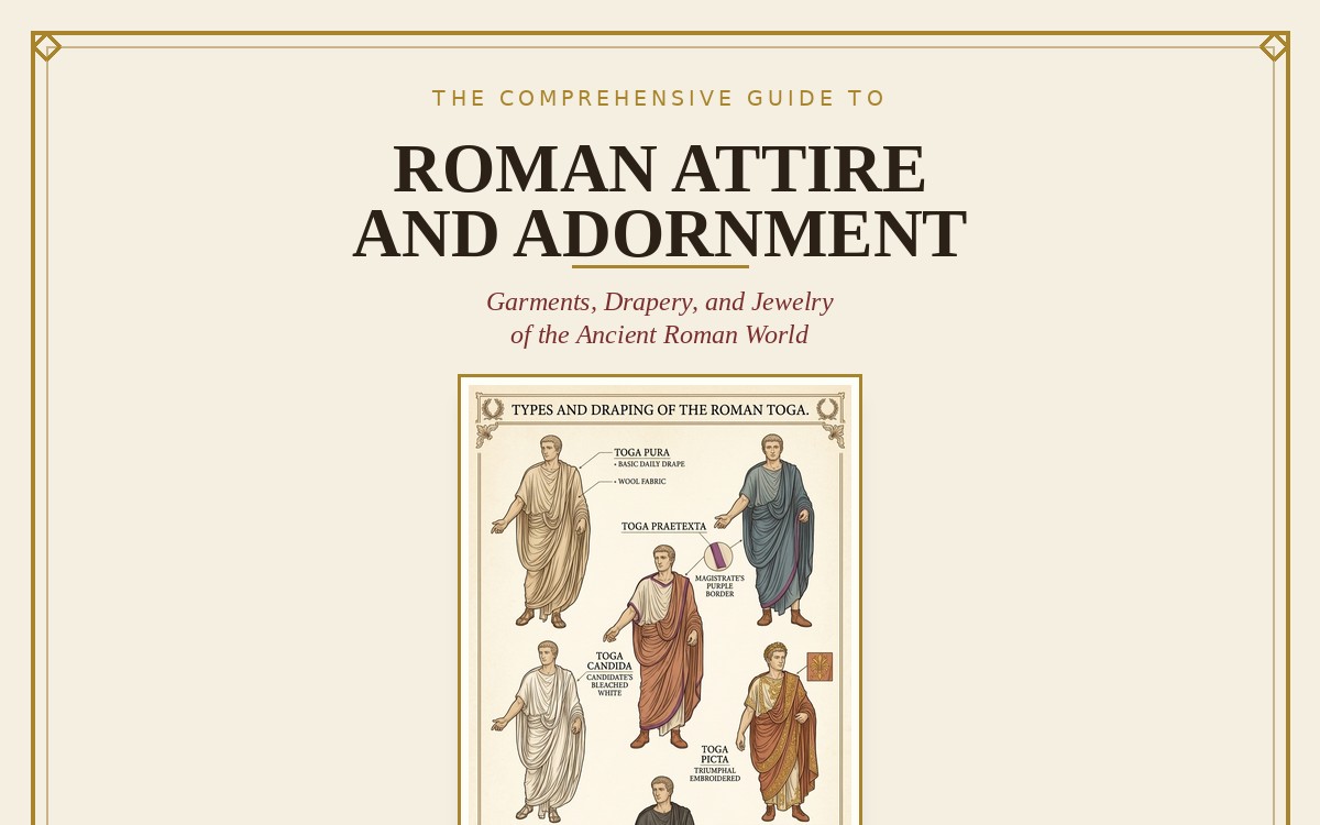 The Comprehensive Guide to Roman Attire and Adornment: An Illustrated Reference