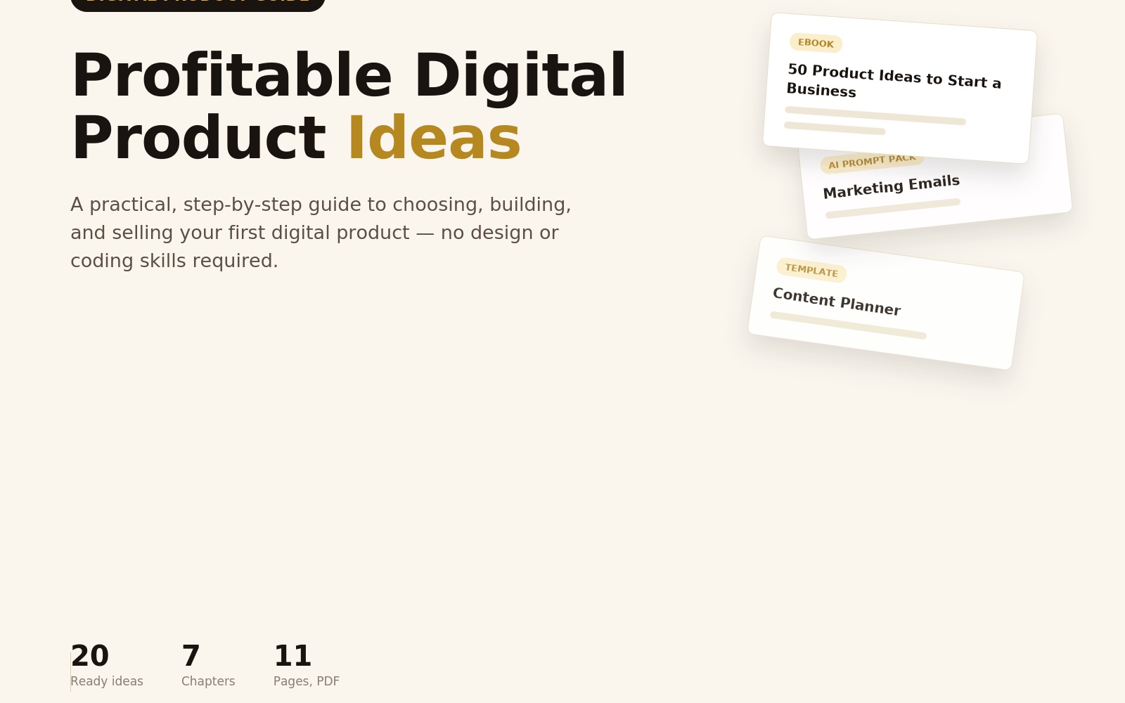 50+ Digital Product Ideas You Can Build This Week