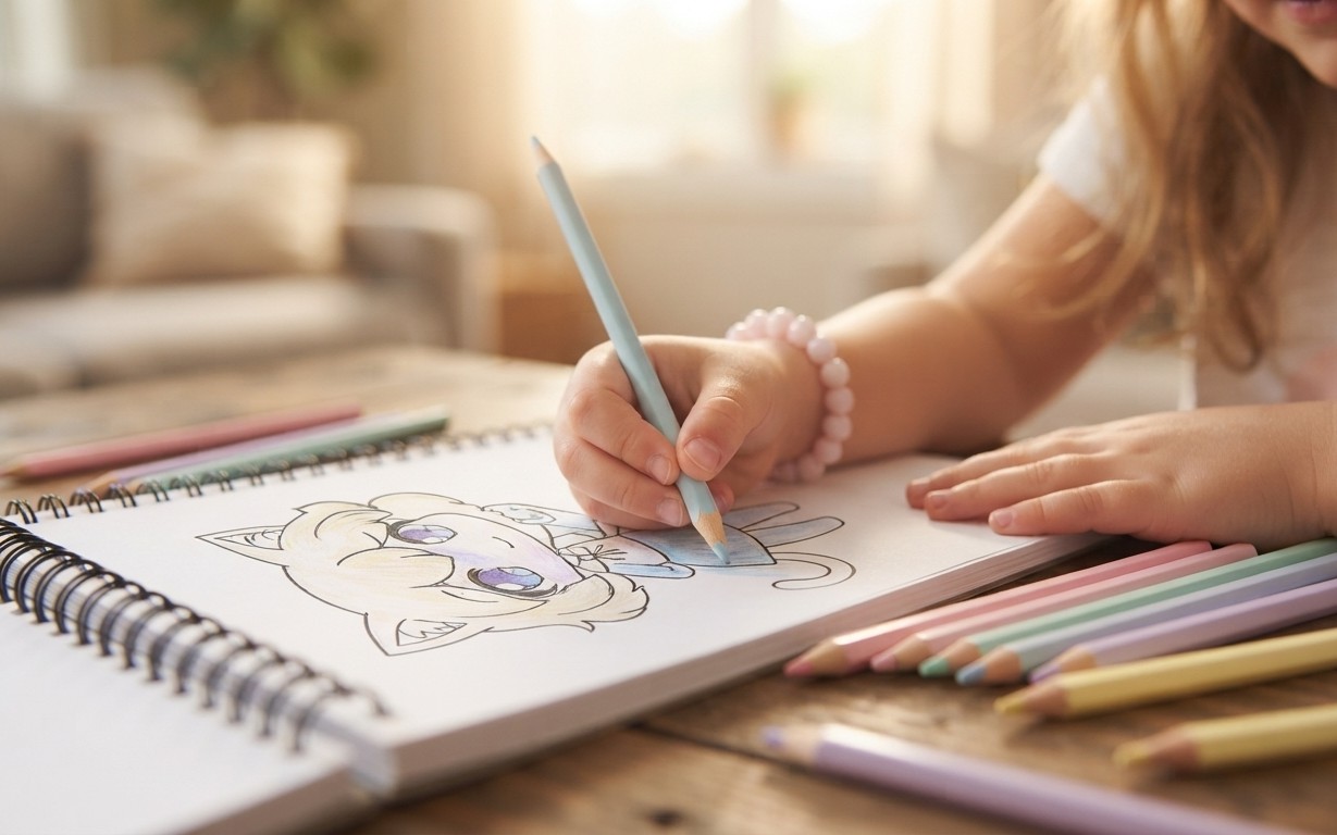 Kawaii Gacha Coloring Book - 20 Printable Coloring Pages for Kids & Adults