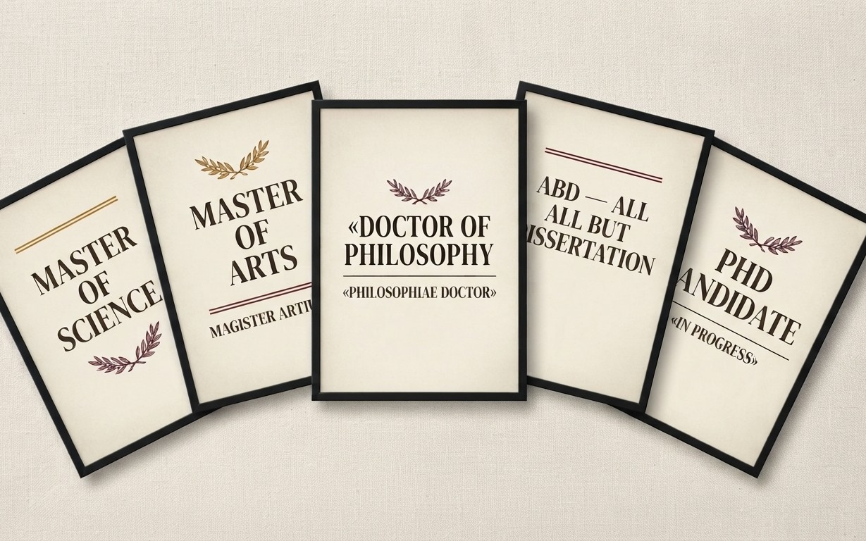PhD Candidate In Progress — Dark Academia Wall Art Print