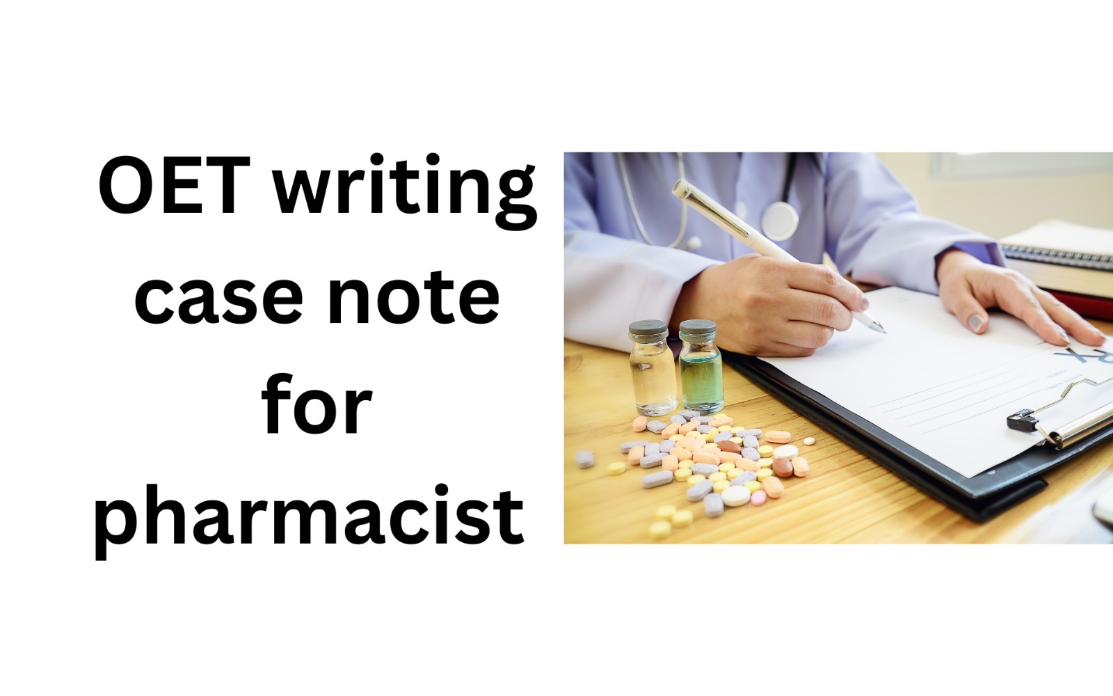 OET writing case note for pharmacist