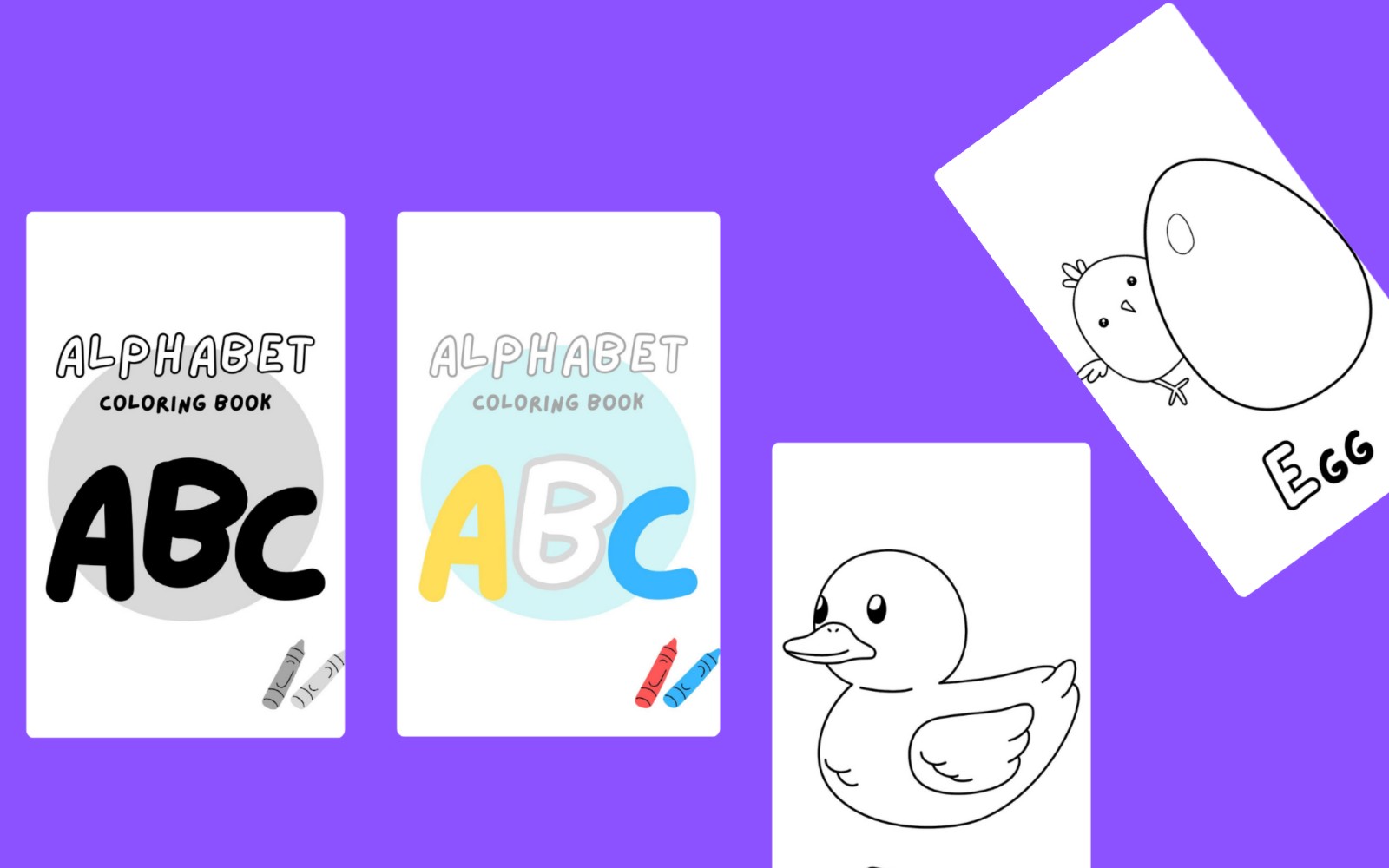 ABC Alphabet Coloring Book for Kids | Printable... | Getly