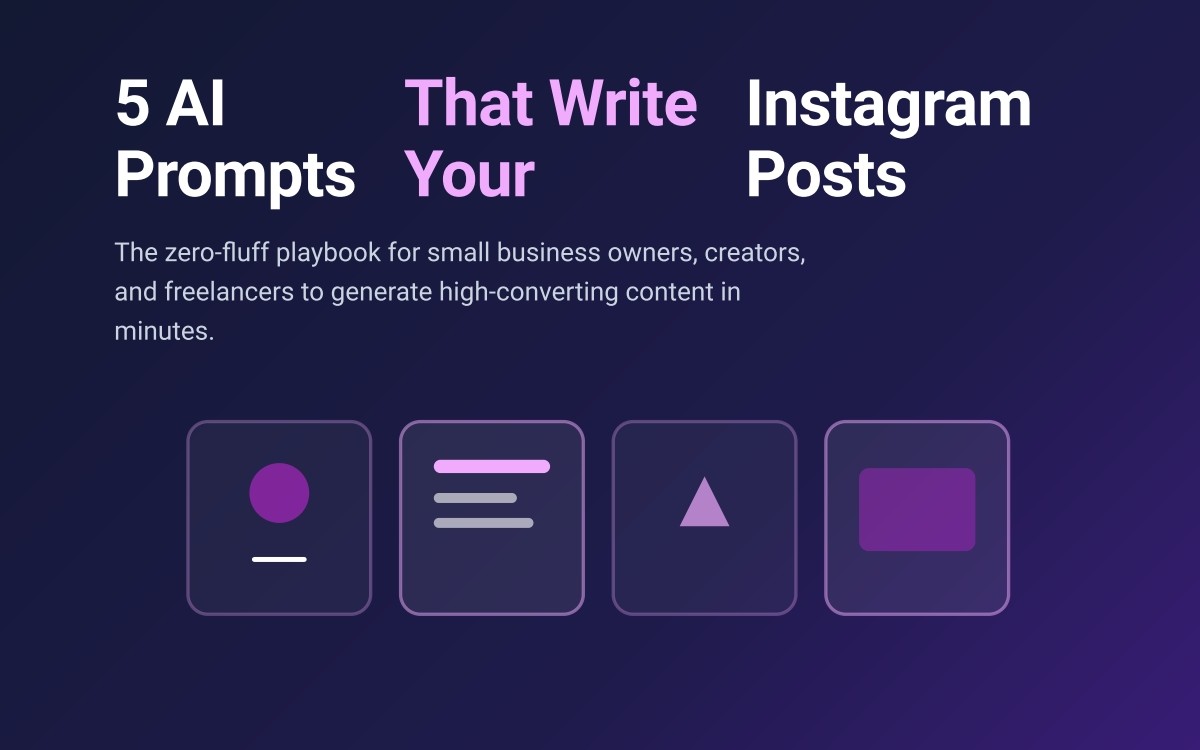 5 AI Prompts That Write Your Instagram Posts for You