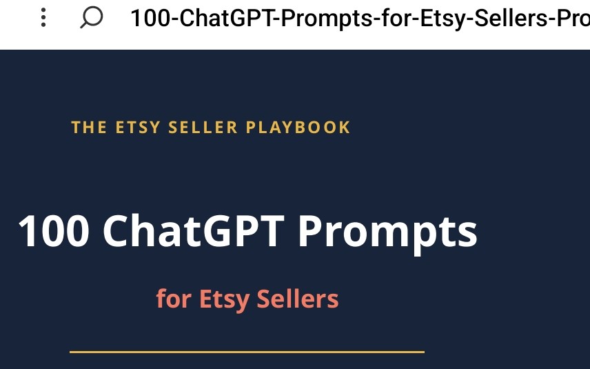 100-ChatGPT-Prompts-for-Etsy-Sellers-Professionall