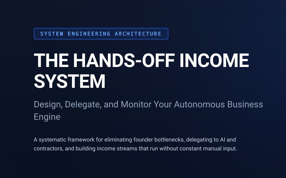The Hands-Off Income System