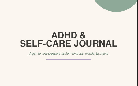 ADHD Planner Printable, Self Care Journal PDF, Undated Daily Planner for Adults, Mental Health Journal, Anxiety Planner, Digital Download