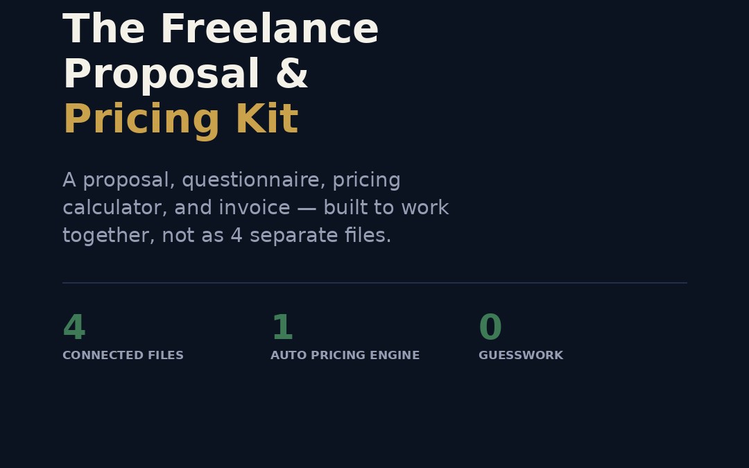 The Freelance Proposal & Pricing Kit