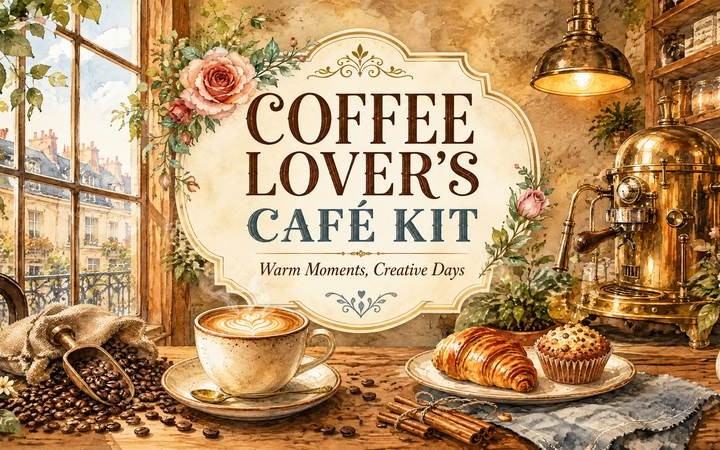 Coffee Lover’s Café Kit | 15-Page Printable Coffee Collection