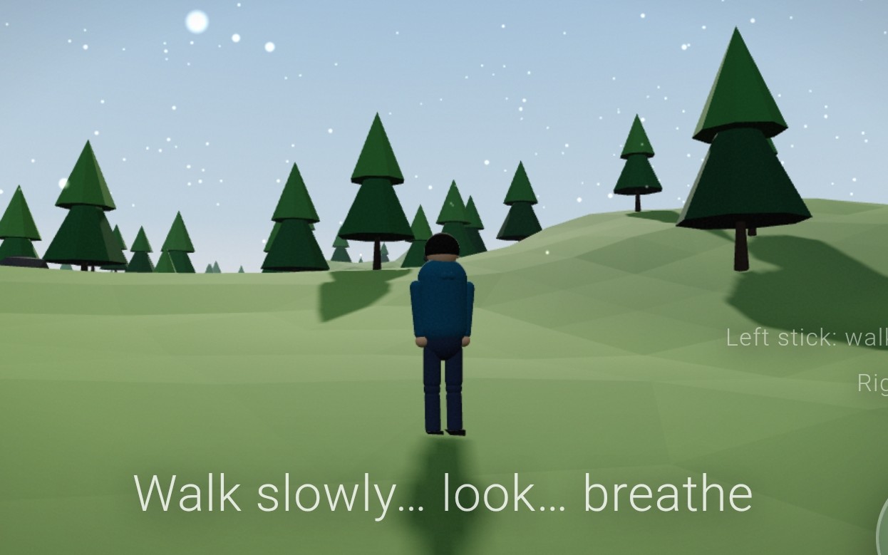 Walk calmly