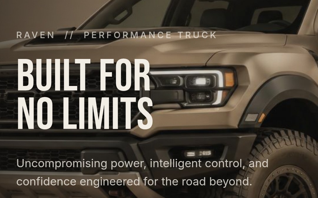 RAVEN — Performance Automotive Landing Page