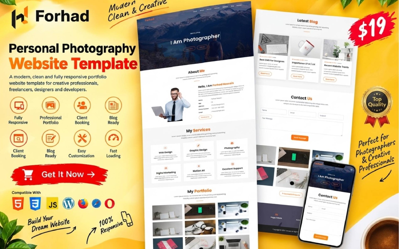 Forhad - Creative Portfolio HTML Template | Getly