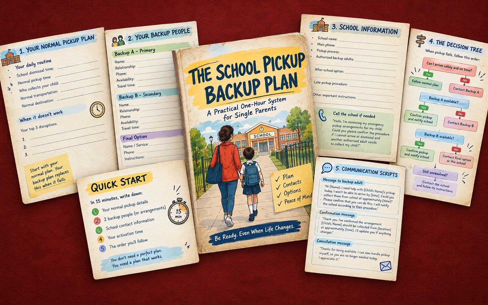 THE SCHOOL PICKUP BACKUP PLAN