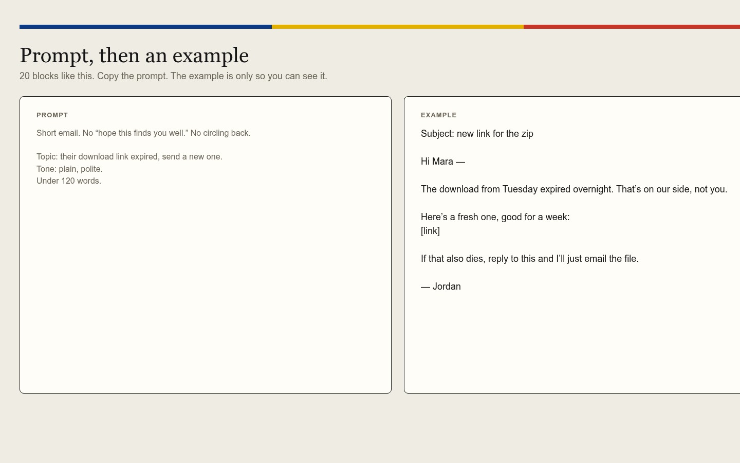 Offscript - Human-Sounding Writing Prompts