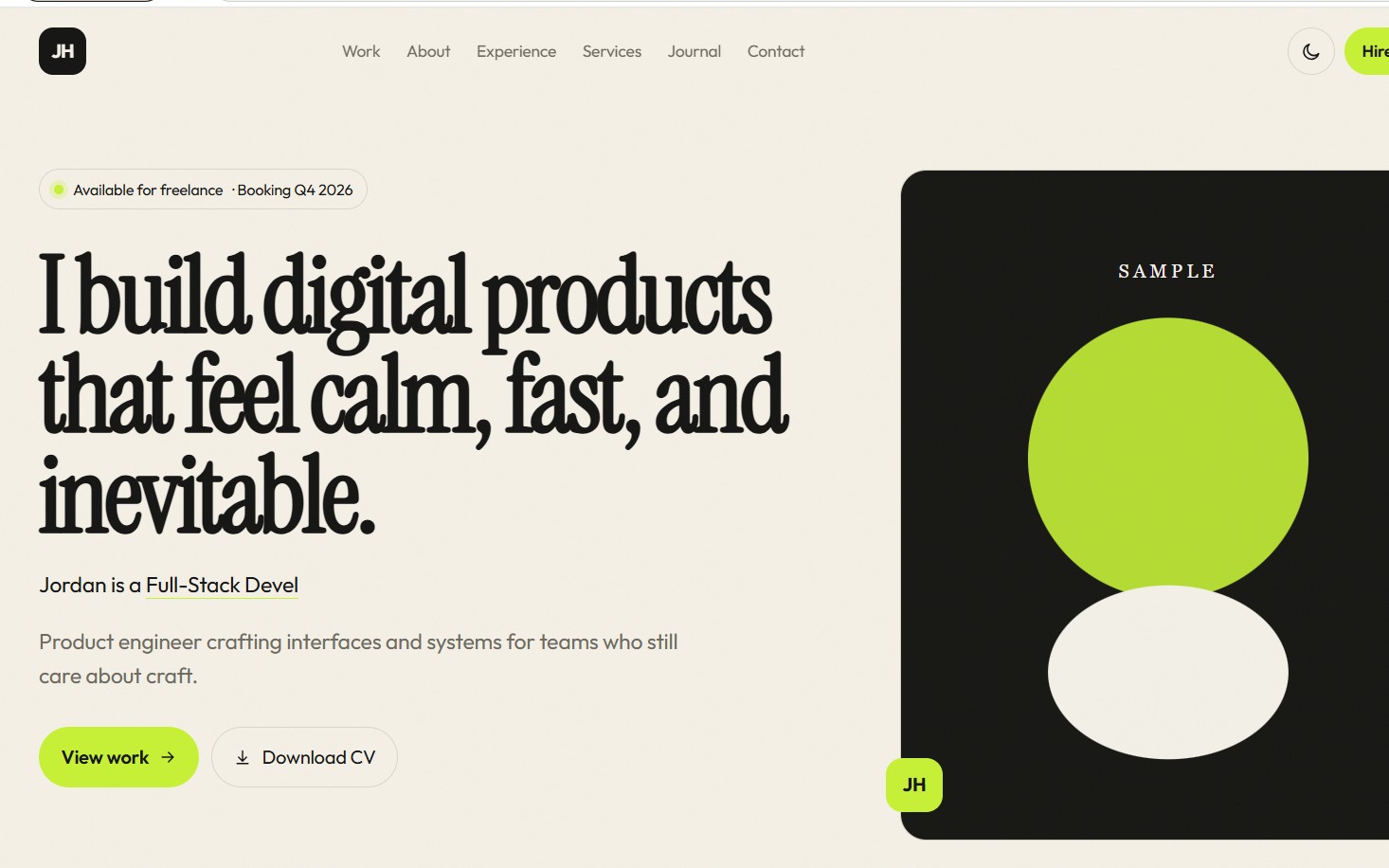 DevFolio - Developer Portfolio Template
