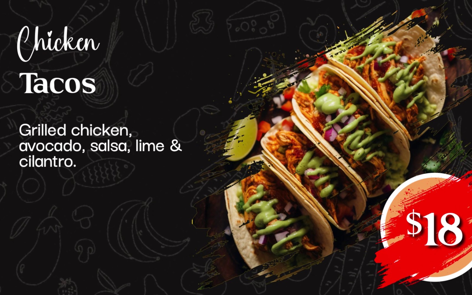 Restaurant Menu  Reveal