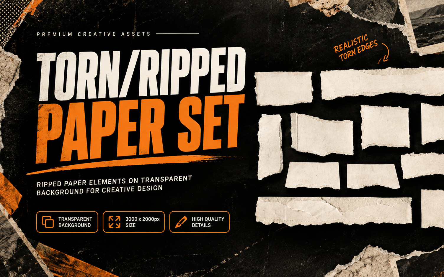 Torn Paper Set