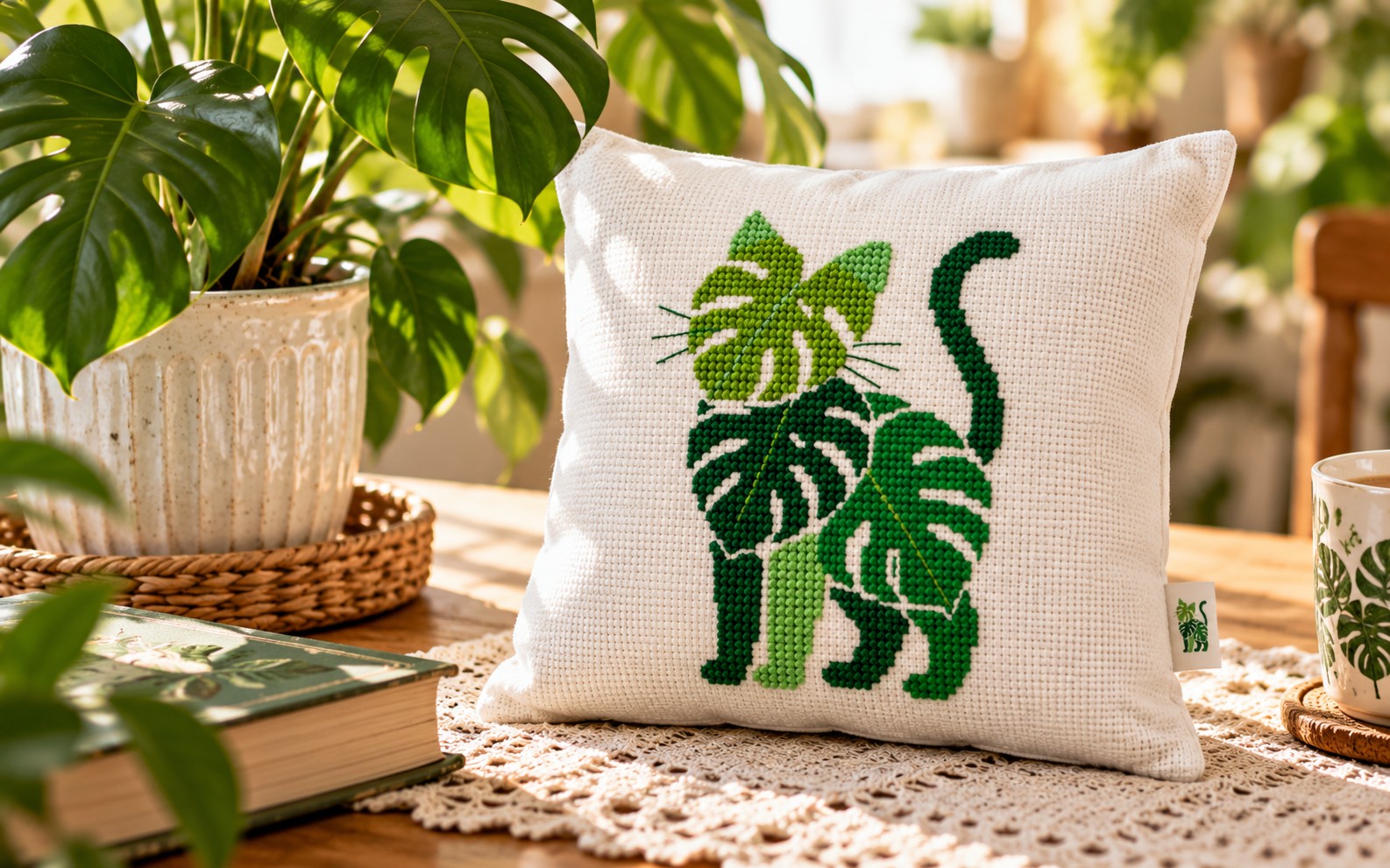 Jungle Cat — Cross Stitch Pattern - digital product | Getly