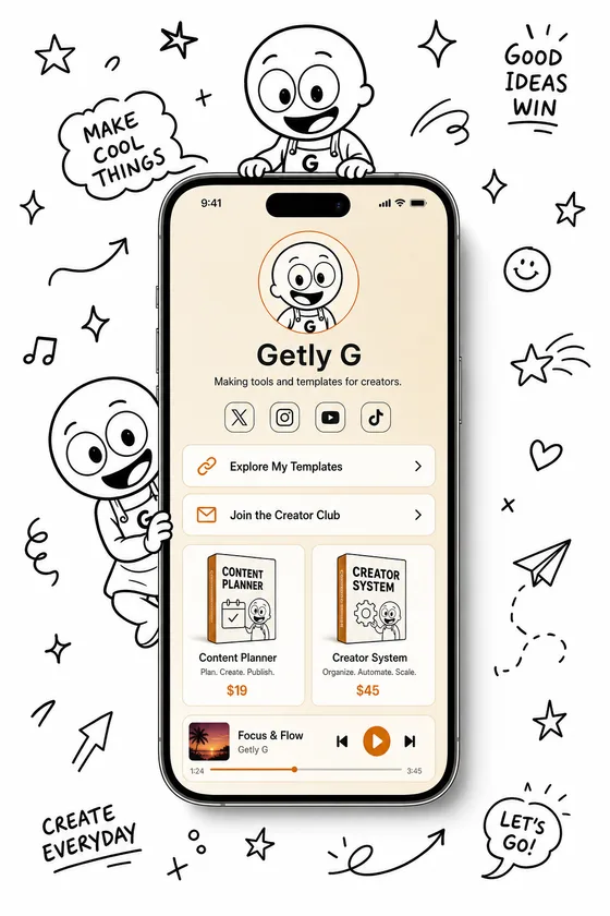 Getly Pages — Amber Circuit