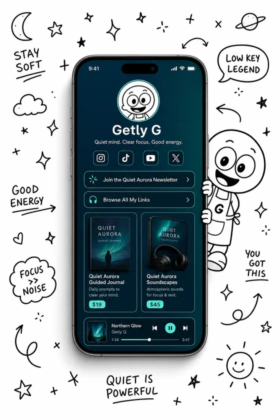 Getly Pages — Quiet Aurora