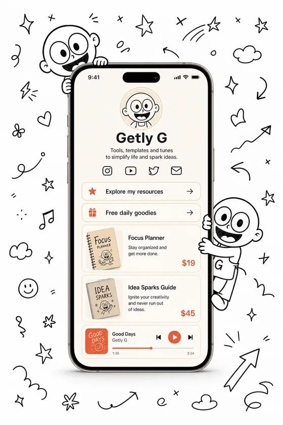 Getly Pages — Sandstone Bloom